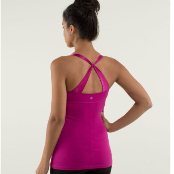 EC Lululemon Practice Daily Tank - Raspberry - Size 6 - Picture 2 of 5